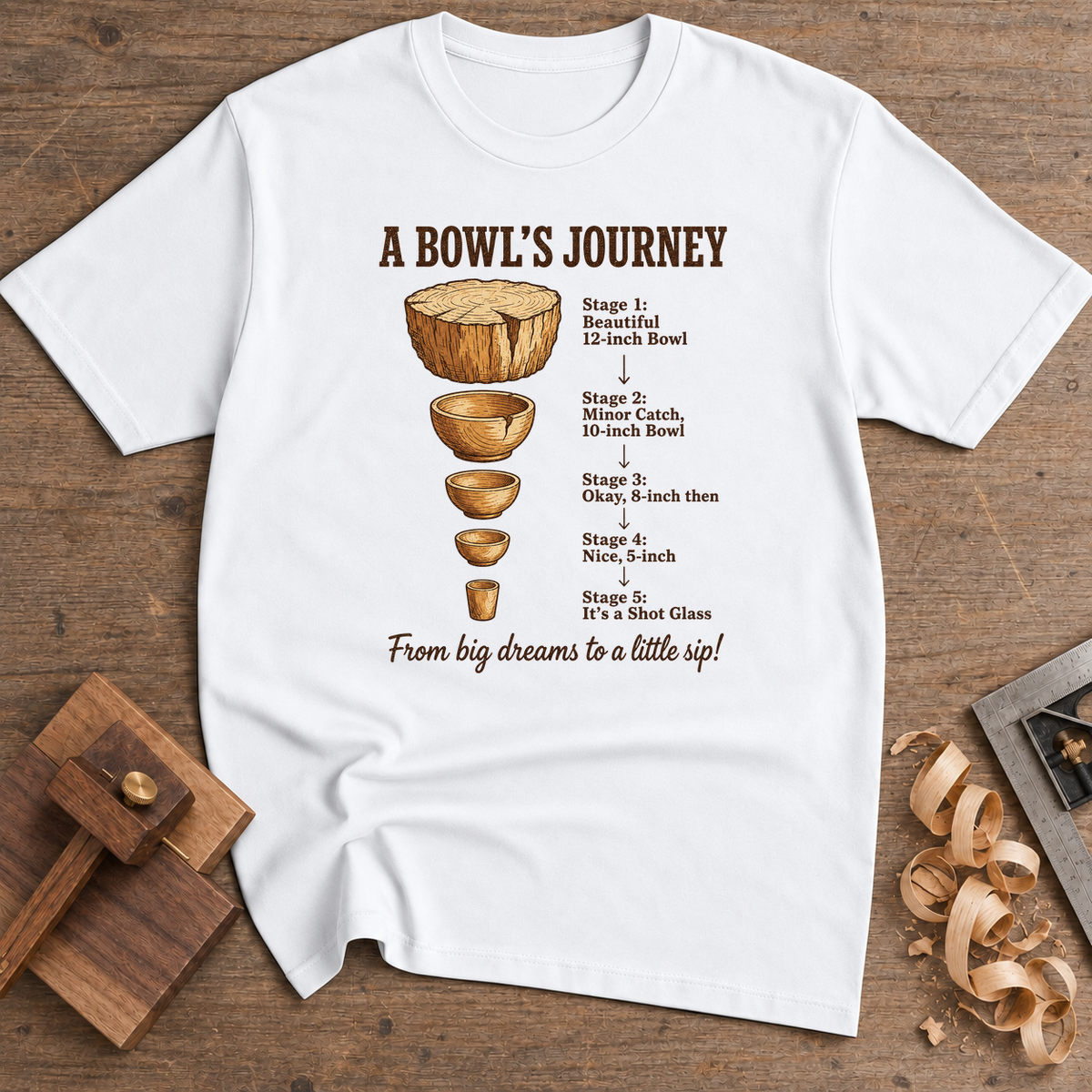 A Bowl's Journey T-Shirt — White