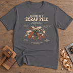 Anatomy of a Scrap Pile T-Shirt — Charcoal