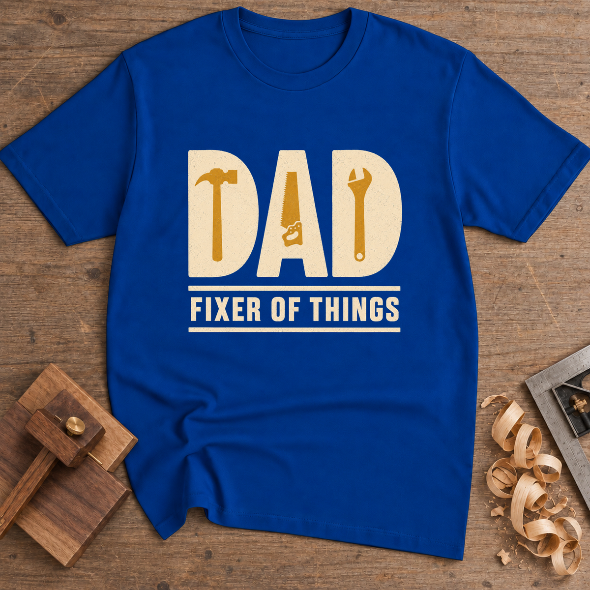 Dad Fixer of Things T-Shirt — Royal