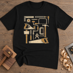 Essential Woodworking Tools T-Shirt — Black