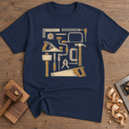 Essential Woodworking Tools T-Shirt — Navy