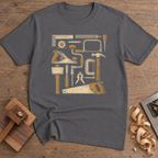 Essential Woodworking Tools T-Shirt — Charcoal