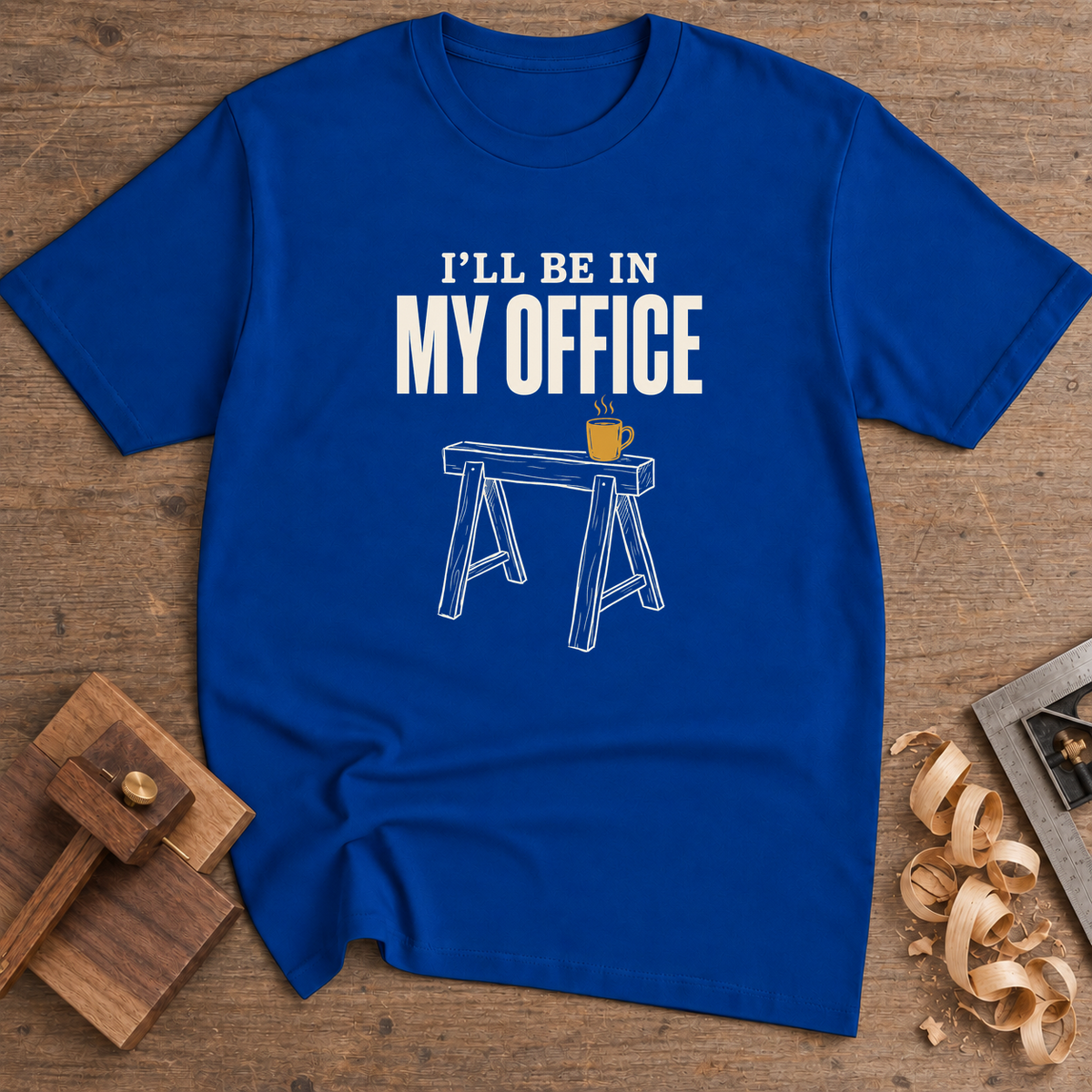 I'll Be in My Office T-Shirt — Royal