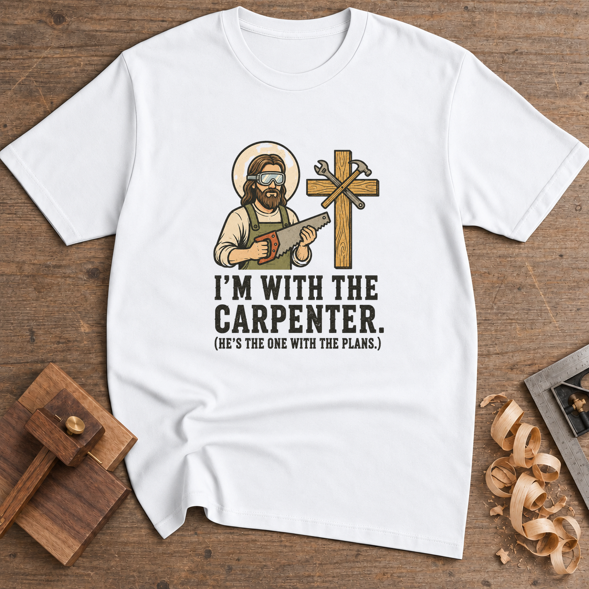 I'm With the Carpenter T-Shirt — White