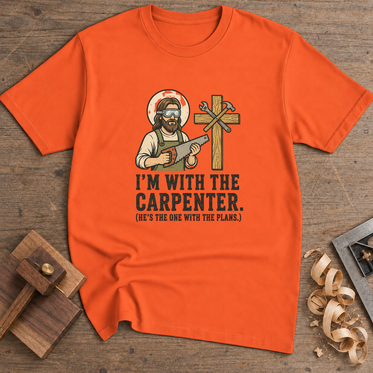 I'm With the Carpenter T-Shirt — Orange
