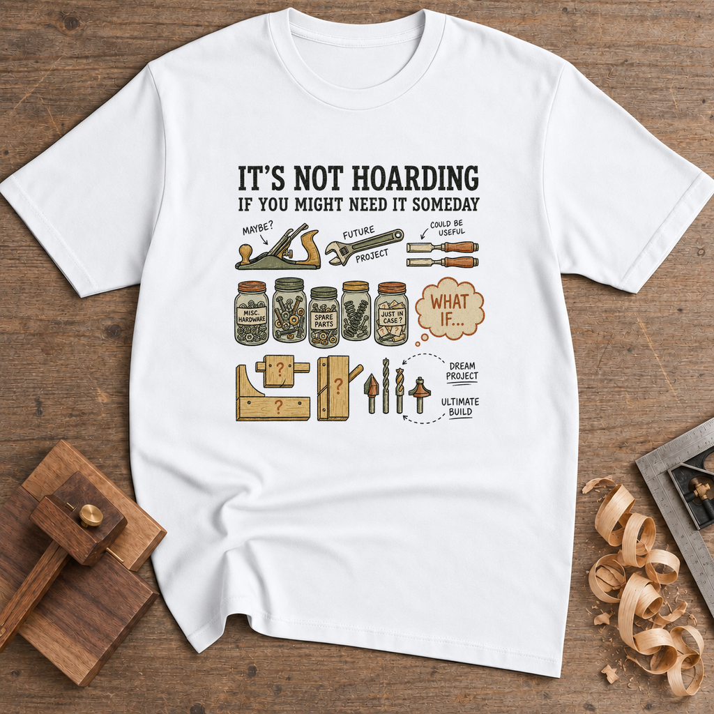 It's Not Hoarding If You Might Need It Someday T-Shirt — White