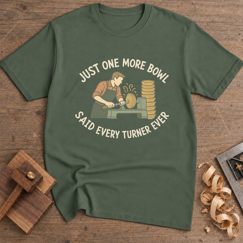Just One More Bowl Said Every Turner Ever T-Shirt — Military Green