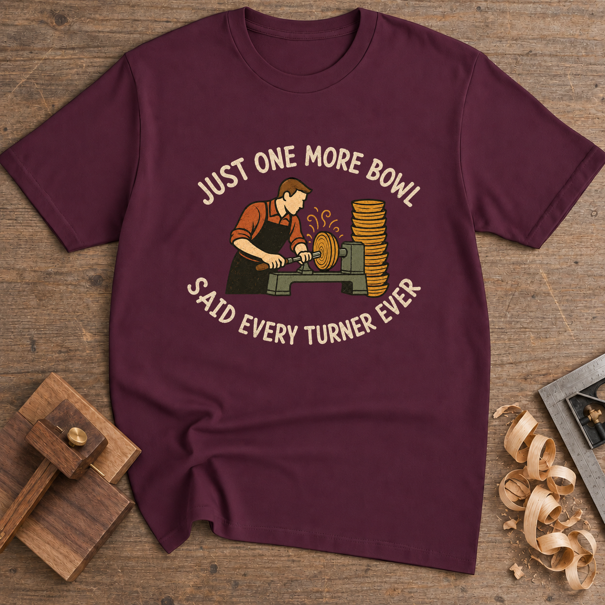 Just One More Bowl Said Every Turner Ever T-Shirt — Maroon