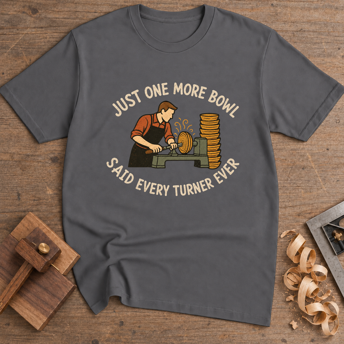 Just One More Bowl Said Every Turner Ever T-Shirt — Charcoal