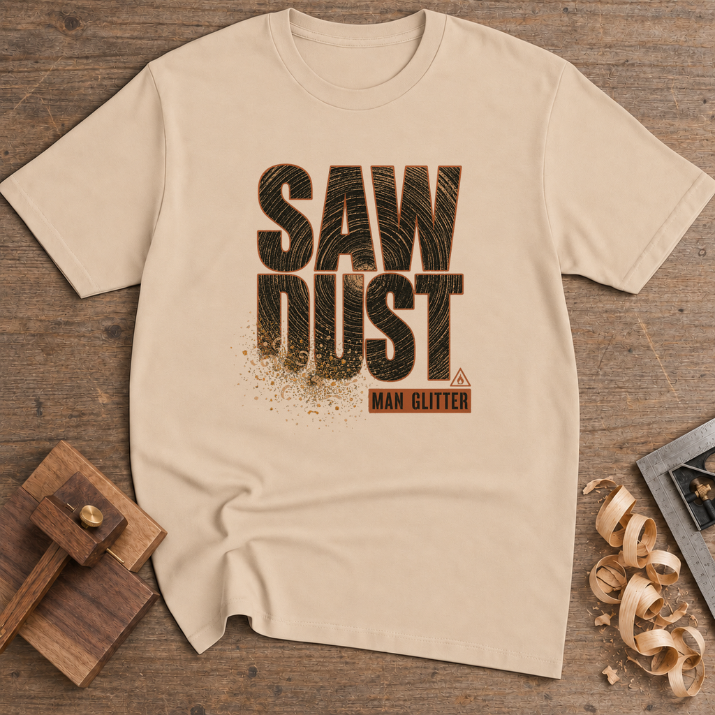 Sawdust Is Man Glitter T-Shirt — Natural