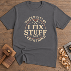 That's What I Do I Fix Stuff T-Shirt — Charcoal
