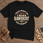 That's What I Do I Make Sawdust T-Shirt — Black