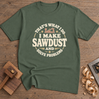 That's What I Do I Make Sawdust T-Shirt — Military Green