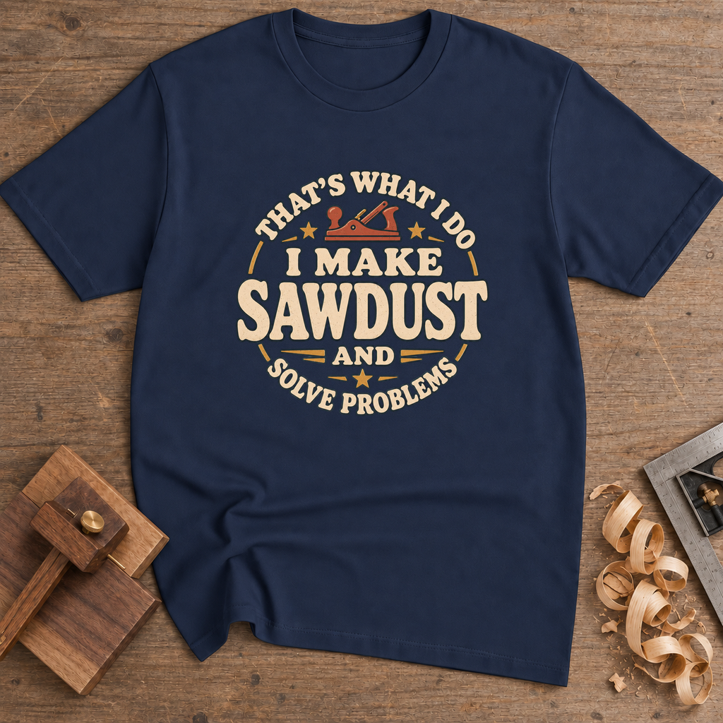 That's What I Do I Make Sawdust T-Shirt — Navy
