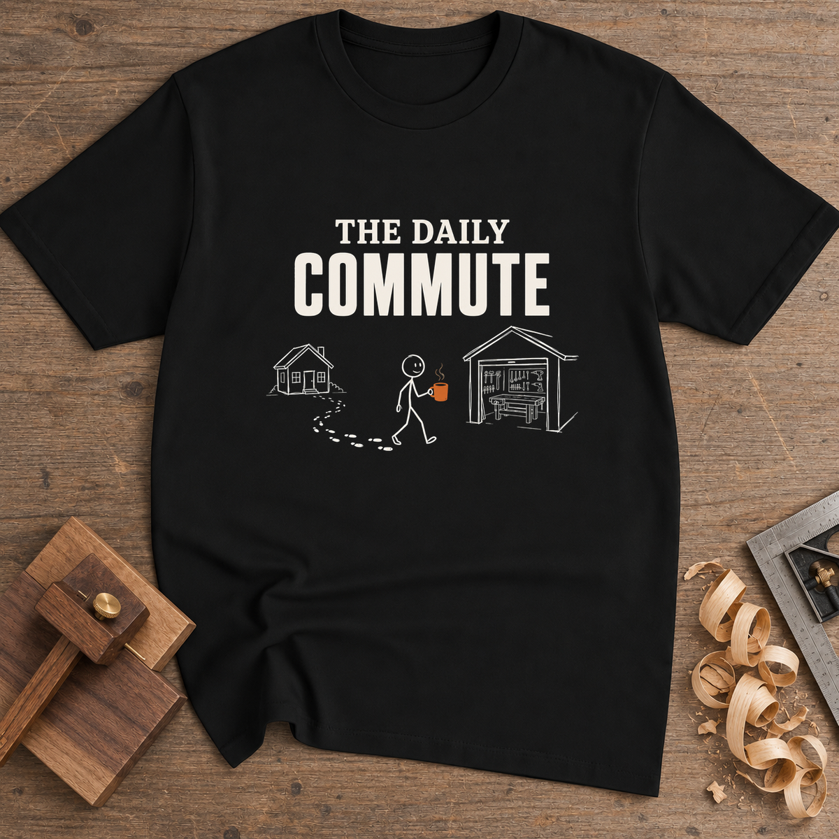 The Daily Commute T-Shirt — Black