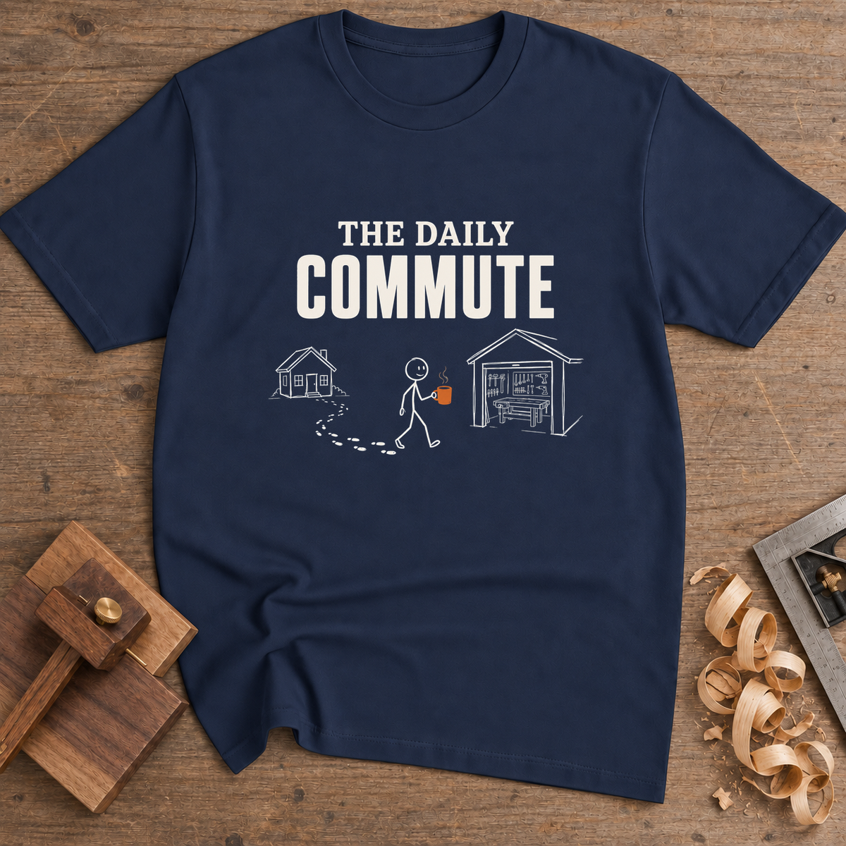 The Daily Commute T-Shirt — Navy