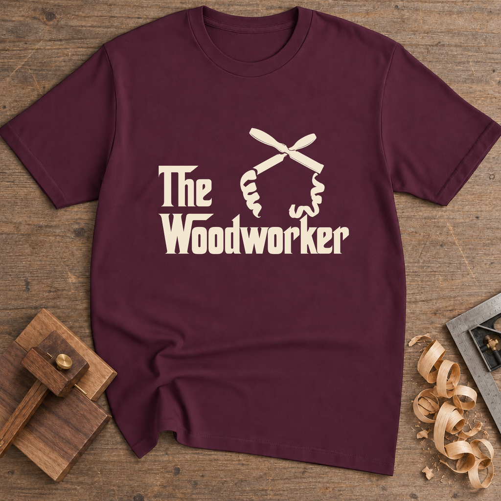 The Woodworker T-Shirt — Maroon