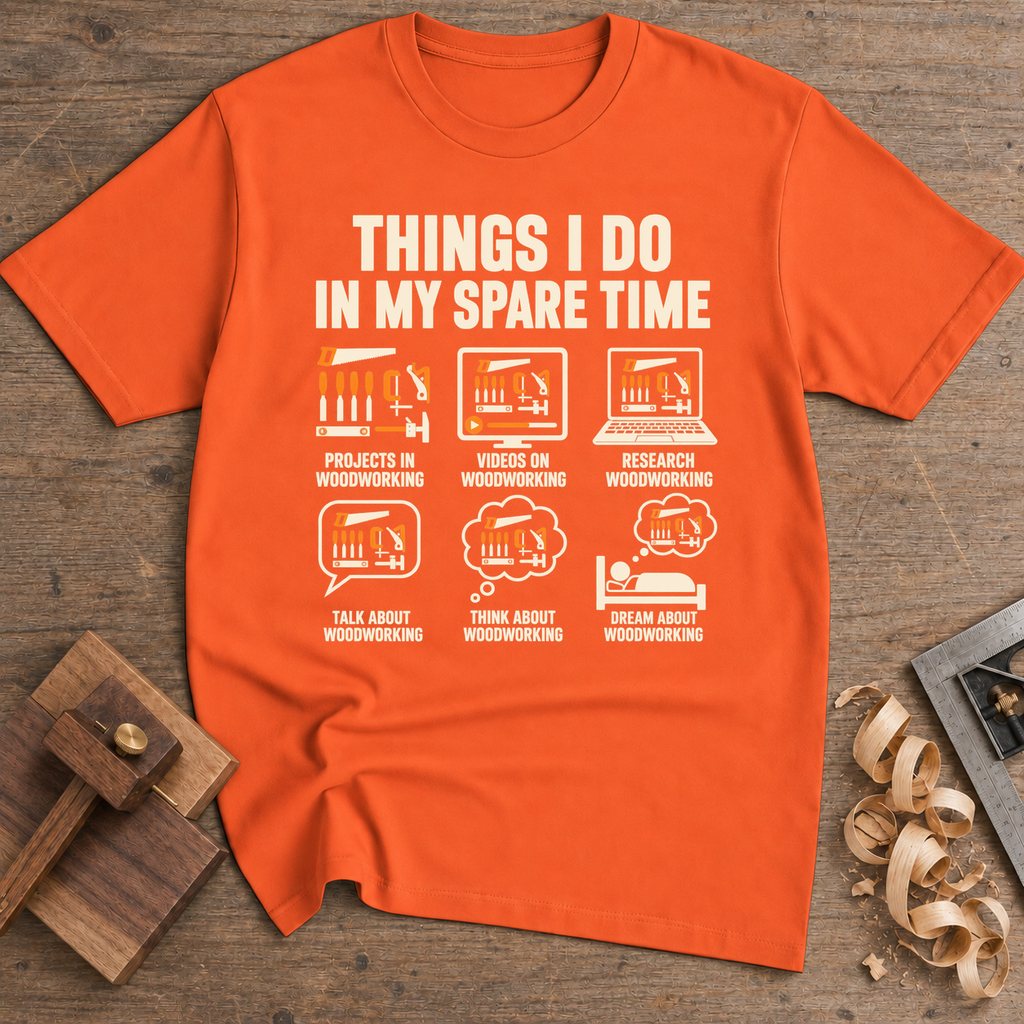 Things I Do in My Spare Time T-Shirt — Orange