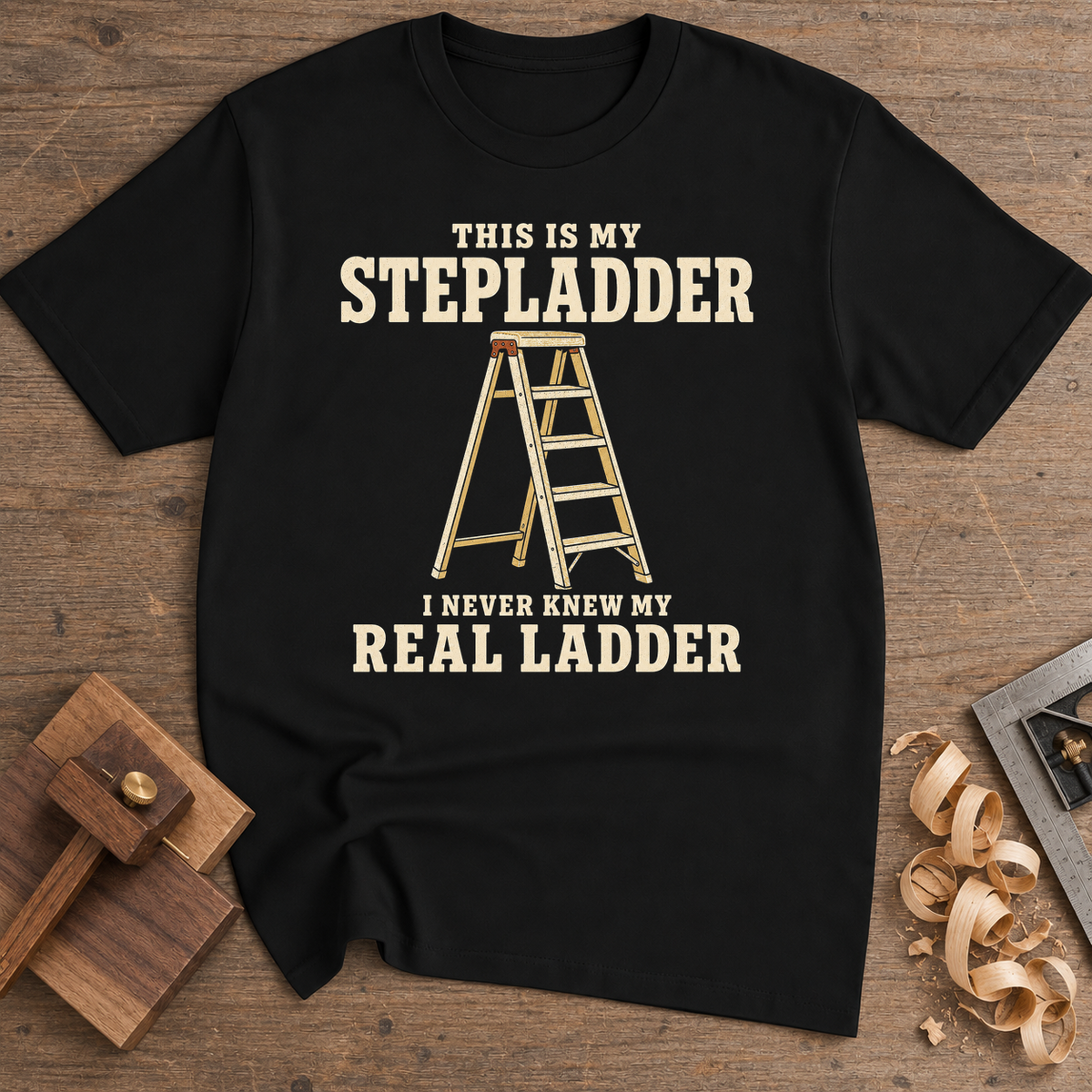 This Is My Stepladder T-Shirt — Black