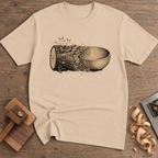 Woodturning Bowl T-Shirt — Natural