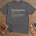 Woodworking Design Choice T-Shirt — Charcoal