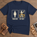 Your Wife My Wife T-Shirt — Navy