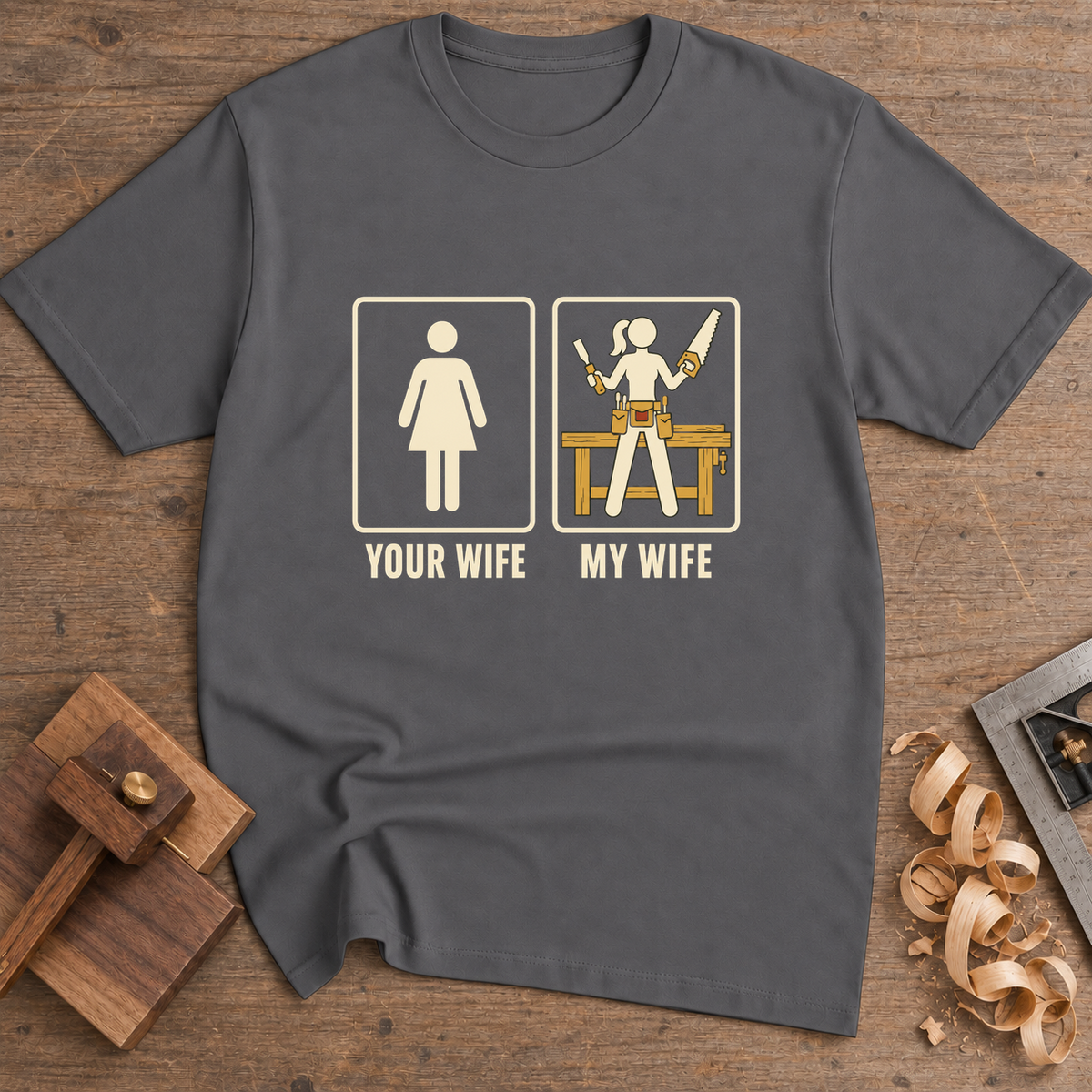 Your Wife My Wife T-Shirt — Charcoal